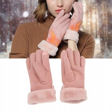 Розовые USB-перчатки с подогревом для рук