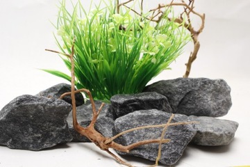 Zestaw Kamienie Skały Korzeń Red Moor Roślina do Akwarium Terrarium ZKK36