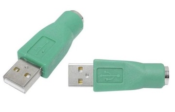 Adapter przejściówka wtyk USB - gniazdo PS/2