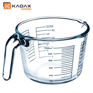 КУХОННЫЙ МЕРНЫЙ КУВШИН, 1 Л КРУЖКА С МЕРНЫМИ ВЕСАМИ, СТЕКЛЯННЫЙ КОНТЕЙНЕР