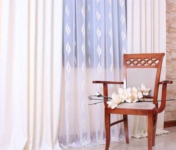 Кремовые шторы с блеском цвета экрю, шторы на заказ