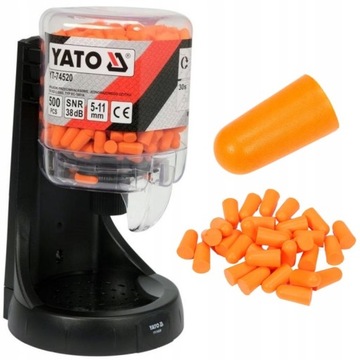 ДИСПЕНСЕР YATO С ЗАТЧАМИ ДЛЯ УШЕЙ Секундомеры 500 ШТ 250 ПАР YT-74520