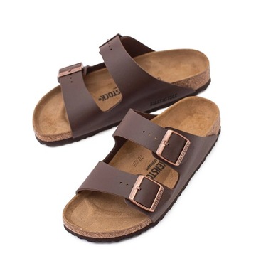 Klapki damskie sandały brązowe unisex Birkenstock Arizona BF EVA 51703 37