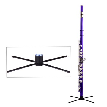 Флейта C с закрытым отверстием, 16 клавиш, мельхиор