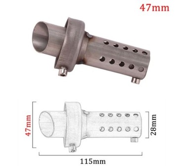 Выхлопная система DB Killer 47 мм, вставка в глушитель, звукоизоляционная вставка для чоппера Yamaha Suzuki Honda