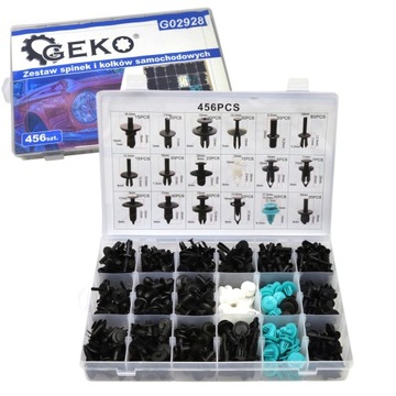 НАБОР АВТОМОБИЛЬНЫХ ШПИЛЬКОВ И ШТИФТОВ 456 ШТ.
