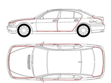 TĚSNĚNÍ KRYT HRANA DVEŘE AUTOMOBILNÍCH ČIRÁ OCHRANA 5 M