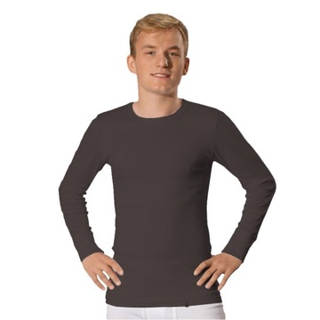 PODKOSZULKA MĘSKA 100% BAWEŁNA GŁADKA GRAFIT - L