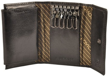 ПРЕМИУМ кожаный КЛЮЧ для ключей -Rovicky- КОЖА N3