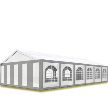 6x12 m Namiot imprezowy, PE 450, szaro-biały
