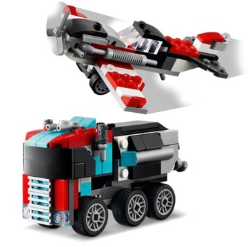 LEGO 31146 CREATOR ГРУЗОВИК 3 В 1 С ПЛАТФОРМОЙ И ВЕРТОЛЕТОМ