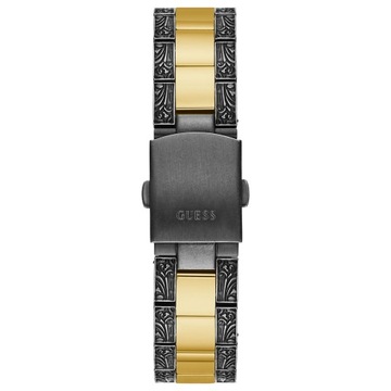 Zegarek damski GUESS Koperta pasek tarcza ze stali kolor czarno-złoty Logo