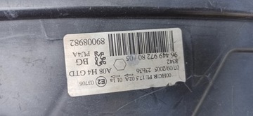 PEUGEOT 1007 2004- SVĚTLO LEVÝ PŘEDNÍ 9644997280 EVROPA