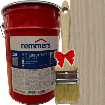 Remmers IMPREGNAT do drewna HK LASUR LAZURA 3w1 20L SREBRNOSZARY 2257