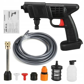 MYJKA WYSOKOCIŚNIENIOWA SAMOCHODU MOBILNY PISTOLET DO CZYSZCZENIA+2AKU