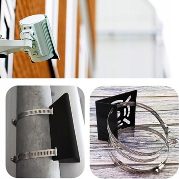 МЕТАЛЛИЧЕСКИЙ НАСТЕННЫЙ КРЕПЛЕНИЕ ДЛЯ КАМЕРЫ С 2 КОЛЬЦАМИ