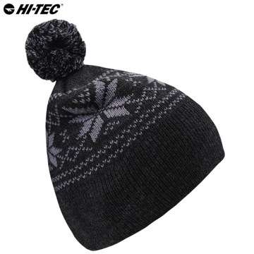 CZAPKA ZIMOWA MĘSKA DAMSKA BEANIE Z POMPONEM OCIEPLANA HI-TEC PASCAL