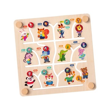 Wooden Maze Puzzles Toys Interactive Educational
