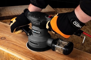 ЭКСЦЕНТРИЧЕСКАЯ ШЛИФОВАЛЬНАЯ МАШИНА С ГРАФИТОМ 450 Вт 125/150 мм PEX 6XPAPIER CASE 59G349