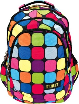 PLECAK SZKOLNY St.MAJEWSKI BP-06 SQUARES KWADRATY
