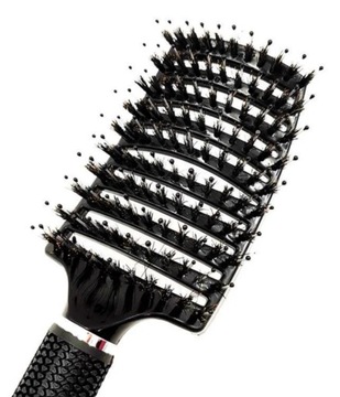 ЩЕТКА ИЗ ЩЕТИНЫ КАБАНА ДЛЯ ОБЛЕГЧЕНИЯ ЗАДЕРЖИВАНИЯ ПРИ УКЛАДКЕ БЕЗ ВЫТЯГИВАНИЯ