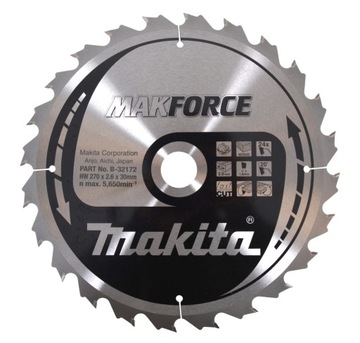 MAKITA tarcza do drewna 270x30 mm 24Z