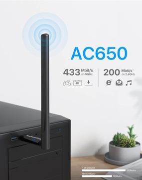 Внешняя сетевая карта BrosTrend AC650