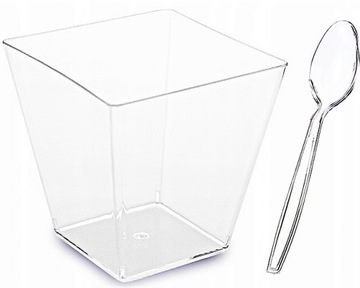 Стаканчики квадратные для ДЕСЕРТОВ 120 мл 50 шт.