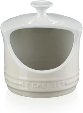 Pojemnik na sól z emaliowanej kamionki Le Creuset, 0,3 litry, Meringue