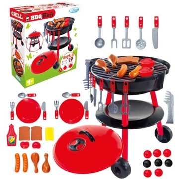 GRILL OGRODOWY dla dzieci z akcesoriami zabawka MOCHTOYS 11021