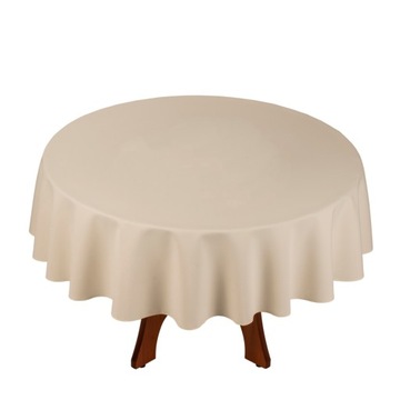 ЭЛЕГАНТНАЯ ГЛАДКАЯ ПРЯМОУГОЛЬНАЯ СКАТЕРТЬ ЭКрю 140Х200