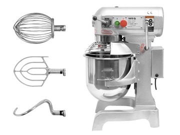 MIKSER PLANETARNY Z 3 KOŃCÓWKAMI 15L 3 PRĘDKOŚCI