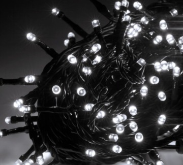 ХОЛОДНЫЕ БЕЛЫЕ РОЖДЕСТВЕНСКИЕ ОГНИ 100 светодиодных рождественских украшений Рождественская елка