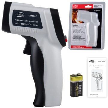 ПИРОМЕТР ЛАЗЕРНЫЙ ТЕРМОМЕТР БЕСКОНТАКТНЫЙ ИЗМЕРИТЕЛЬ ТЕМПЕРАТУРЫ -50 +500 градусов С