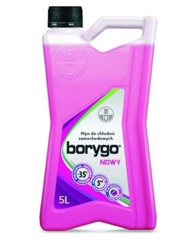 Płyn chłodniczy BORYGO 5l NOWY /różowy/
