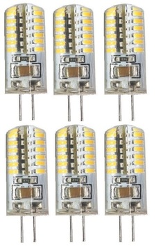 ŻARÓWKA LED G4 5W 12V silikon 48led kapsułka 6szt