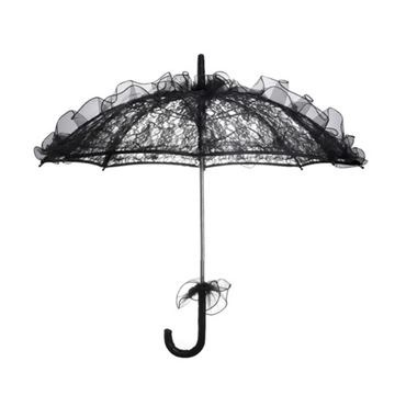 Ręcznie robiony koronkowy parasol Parasol ślubny