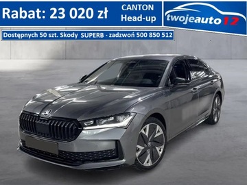 Skoda Superb IV Liftback 2.0 TSI 204KM 2025 Skoda Superb Sportline Limuzyna 2.0 TSI 204 KM, GOTÓWKA, LEASING, NAJEM