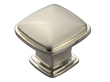 Gałka meblowa kwadratowa nikiel/inox loftowa 3 cm