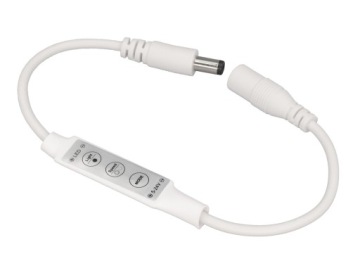 ŚCIEMNIACZ LED STEROWNIK MINI 3 PRZYCISKI TAŚMA LED 12V 24V 5A 60W