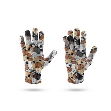 Panda Printing Women Men Gloves Winter Anti-Skid