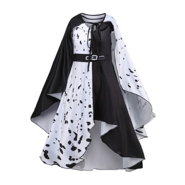 Cosplay Halloween Cruella De Vil przebranie na