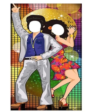 TŁO URODZINOWE DISCO RETRO BANER IMPREZA FOTO model 2