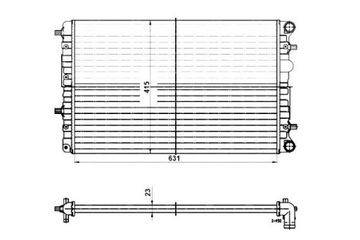 CHLADIČ MOTORU NRF 5Z0121253D