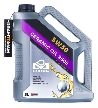 Olej ceramiczny Mihel 9600 5l 5W30 + gratis