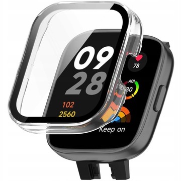 ETUI OCHRONNE + SZKŁO HARTOWANE 2W1 DO XIAOMI REDMI WATCH 3