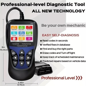 Advanced OBD2 Scanner - Instant Live Data Stream, Comprehensive Diagnostic