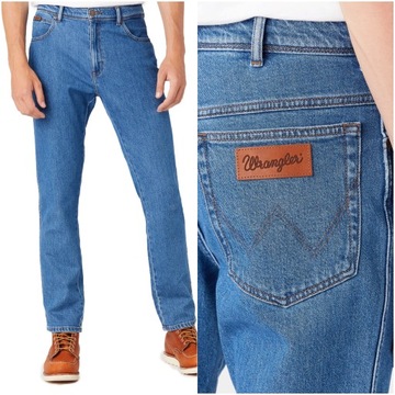 Męskie spodnie jeansowe dopasowane Wrangler TEXAS TAPER W30 L30