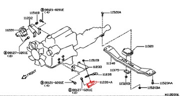 ULOŽENÍ MOTORU LEVÝ NISSAN TERRANO II R20 1993-2006