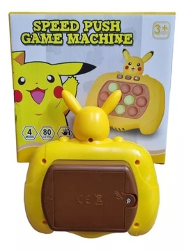 Pop it popit быстрый толчок антистрессовая аркадная электрическая игра Пикачу